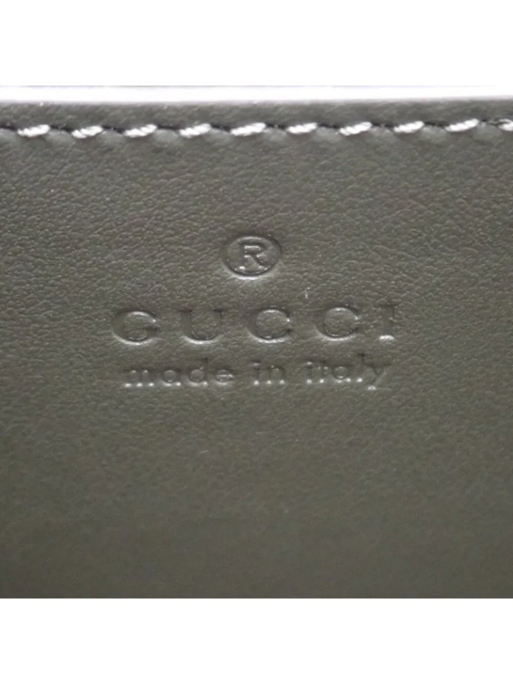 Gucci Small Messenger Bag GG Supreme Canvas Khaki Silver